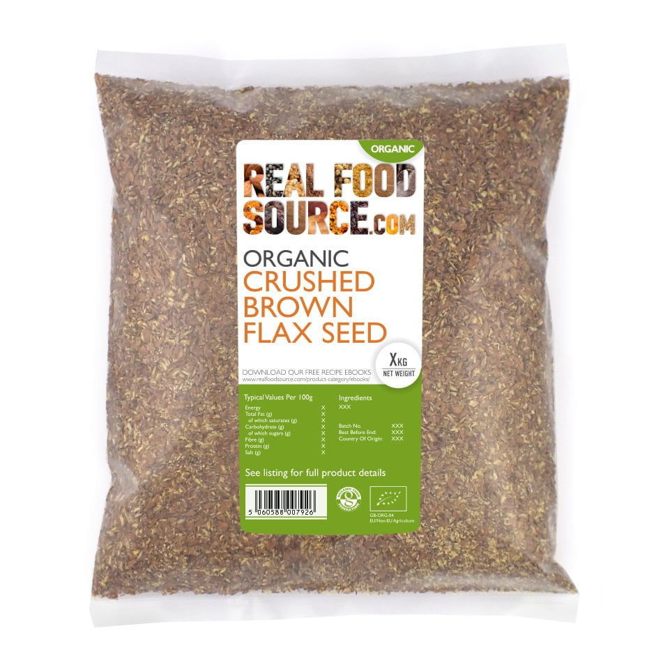 Organic Crushed Brown Flax Seeds/ Linseeds
