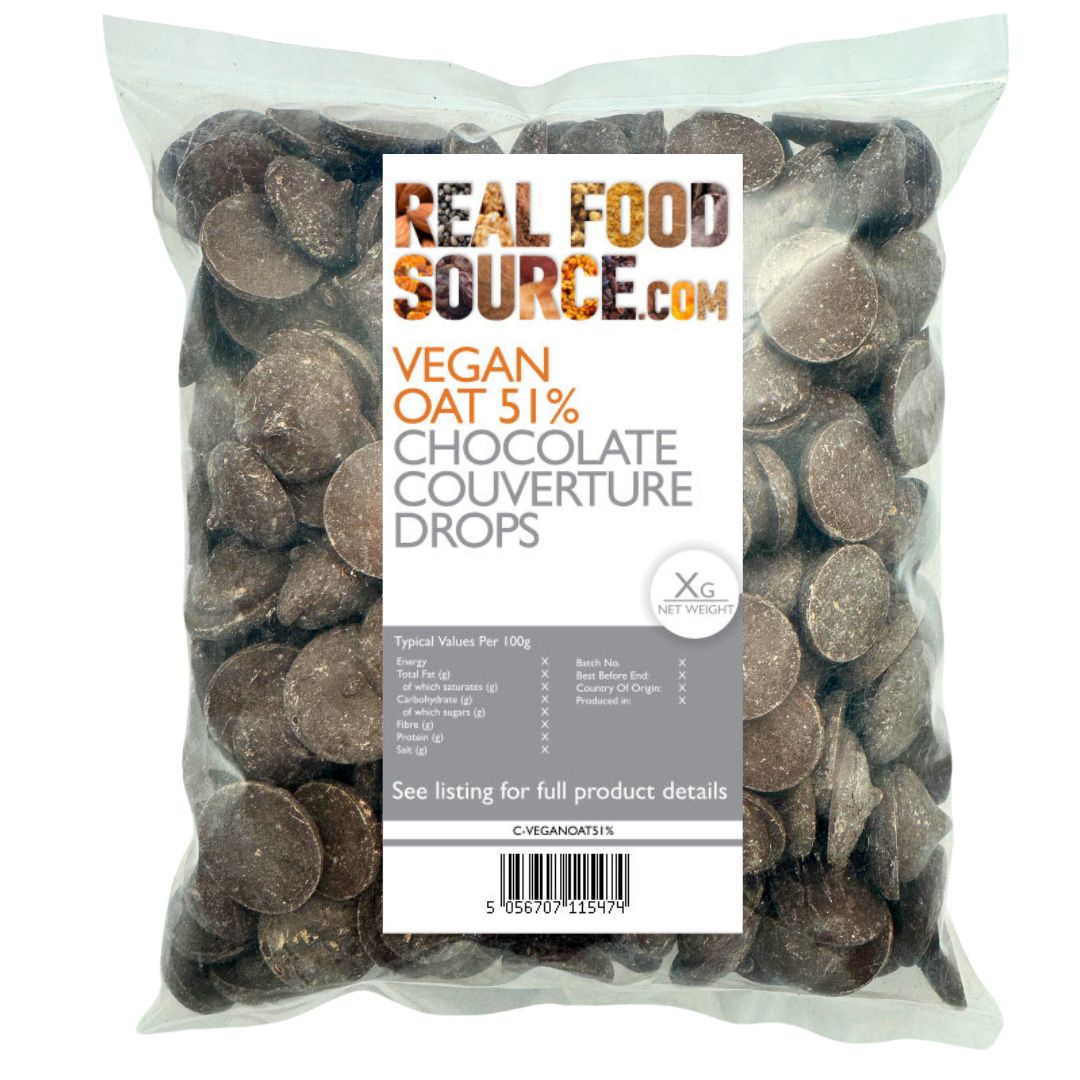 Vegan Oat 51% Chocolate Couverture Drops