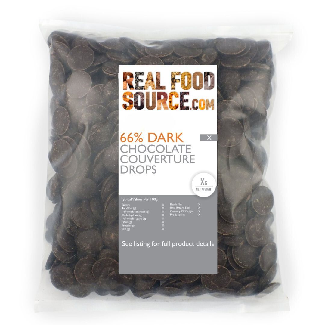 66% Dark Chocolate Couverture Drops