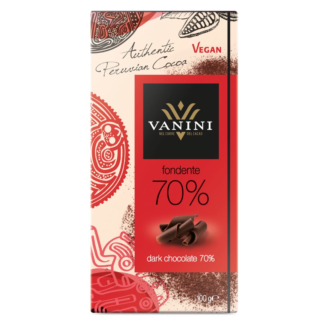 Vanini Single Origin Peru Dark Chocolate Bar 70%