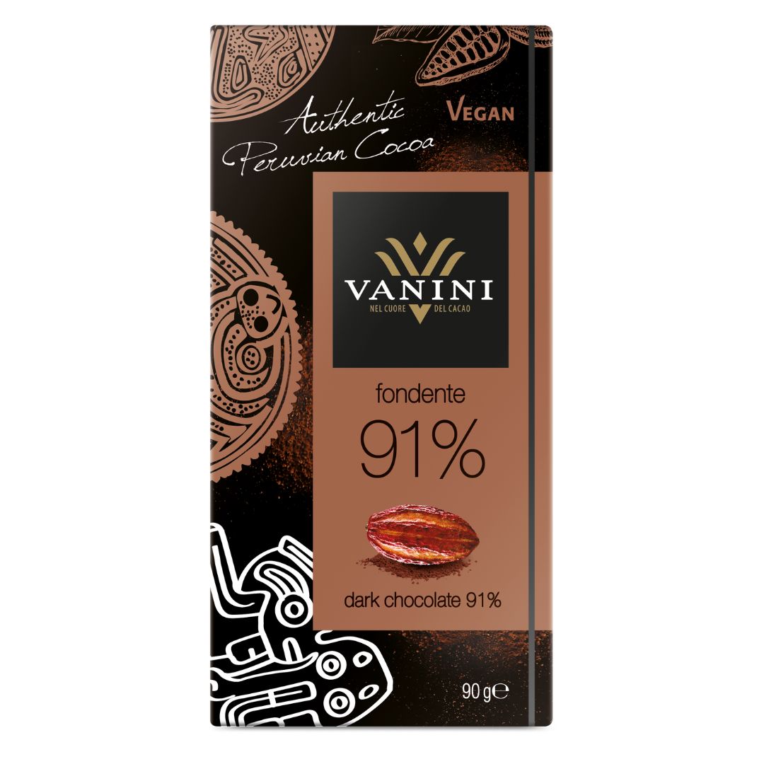 Vanini Single Origin Peru Dark Chocolate Bar 91%