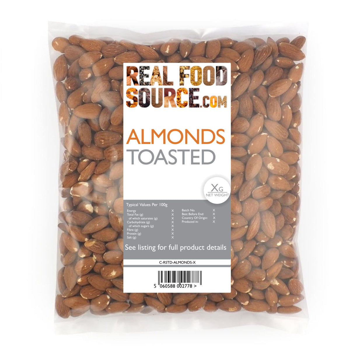 Almonds, Toasted