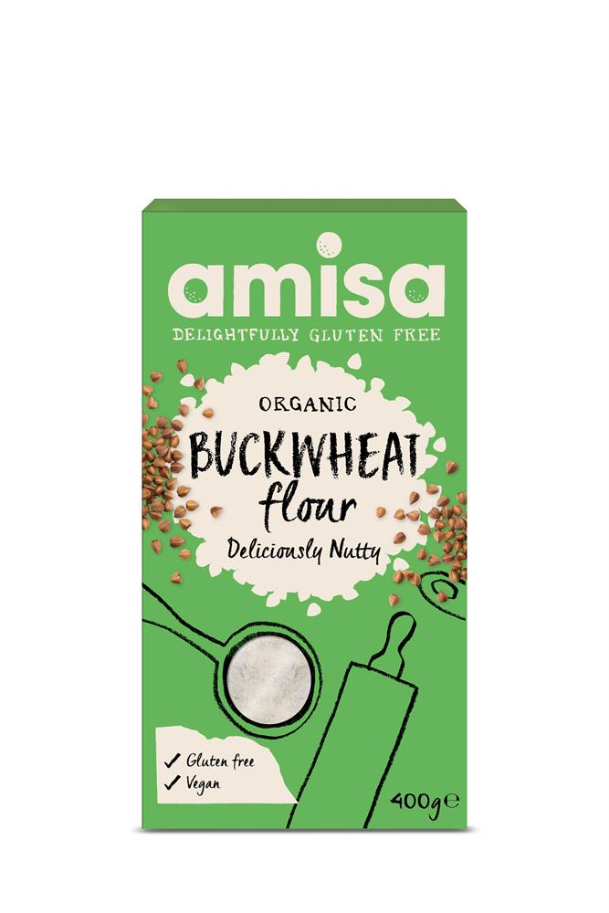 Amisa - Organic Gluten Free Buckwheat Flour (Fine Milled) 400g