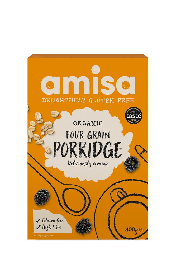 Amisa - Organic Gluten Free Four Grain Porridge 300g