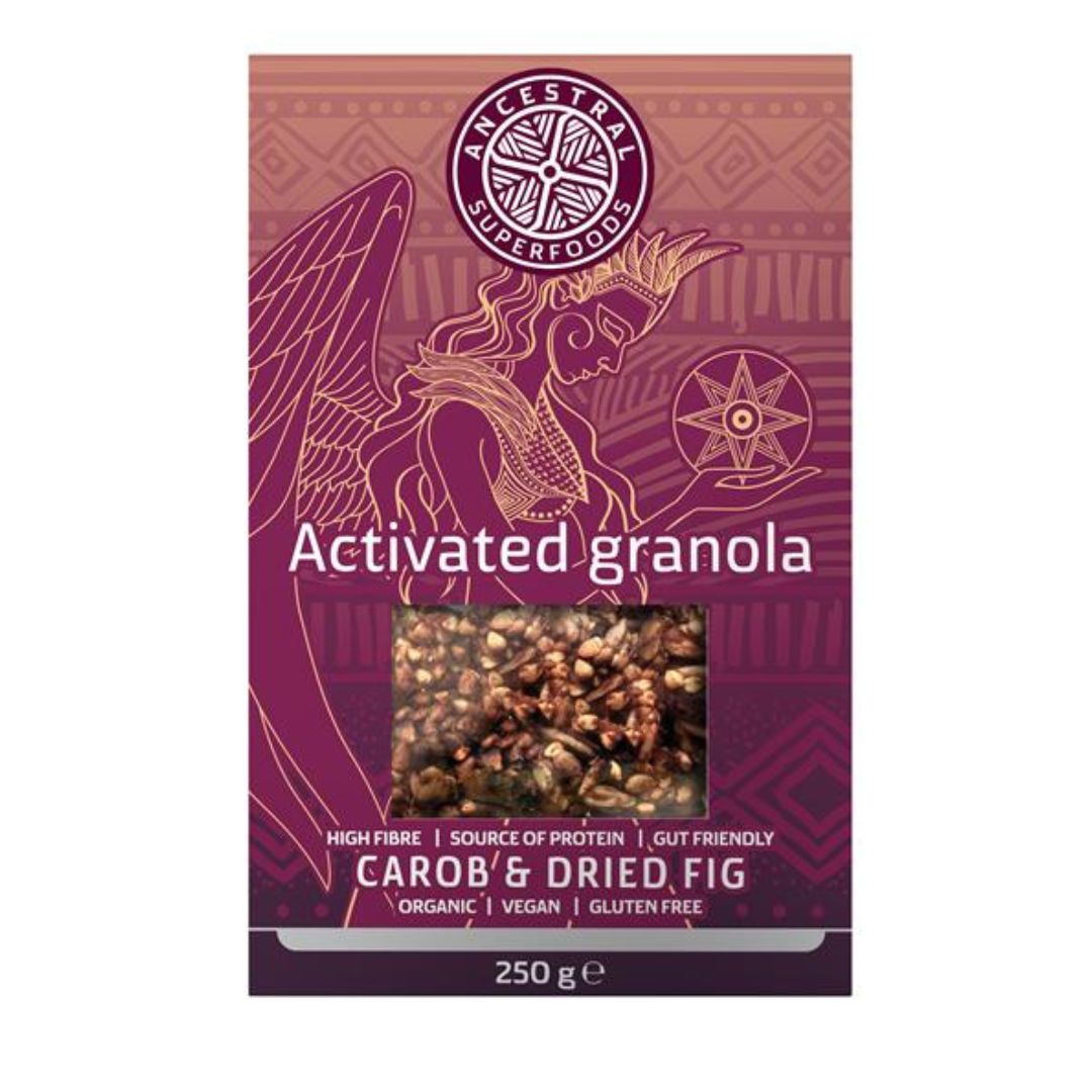 Ancestral Superfoods - Activated Granola Carob & Dried Fig 250g