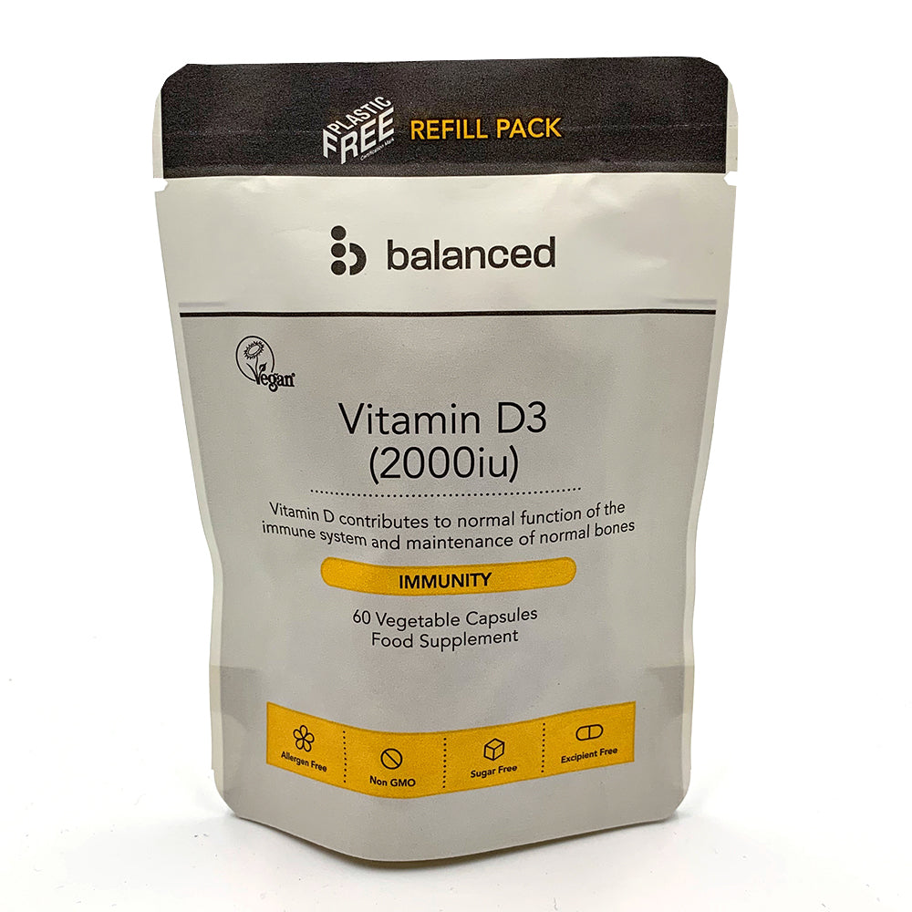 Balanced - Vitamin D3 60 Veggie Caps - Refill Pouch