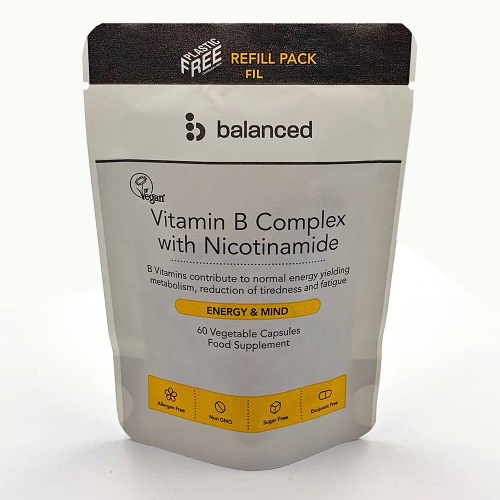 Balanced - Vitamin B Complex 60 Veggie Caps - Refill Pouch