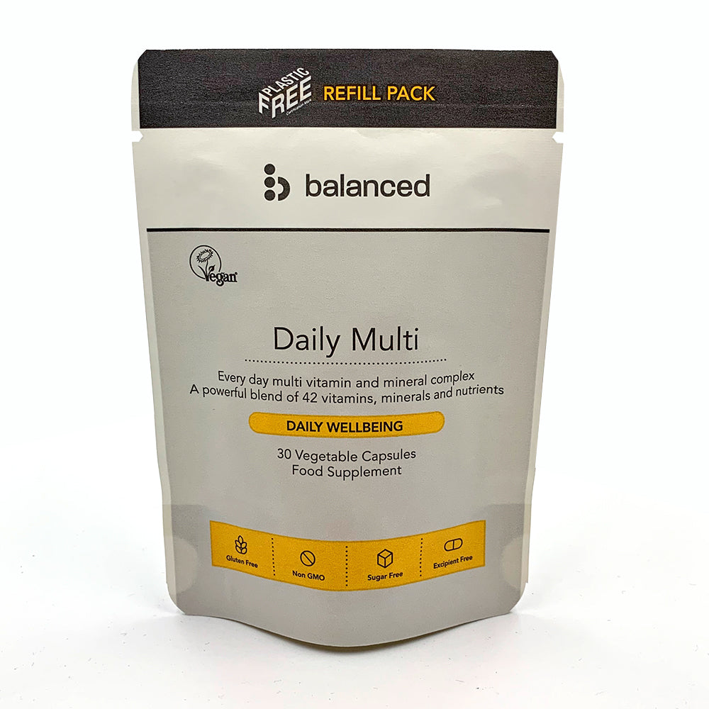 Balanced - Daily Multi Vitamin 30 Veggie Caps - Refill Pouch