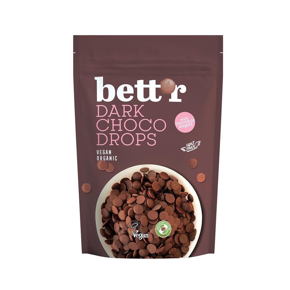 Bettr - Organic Vegan Dark Choco Drops 200g