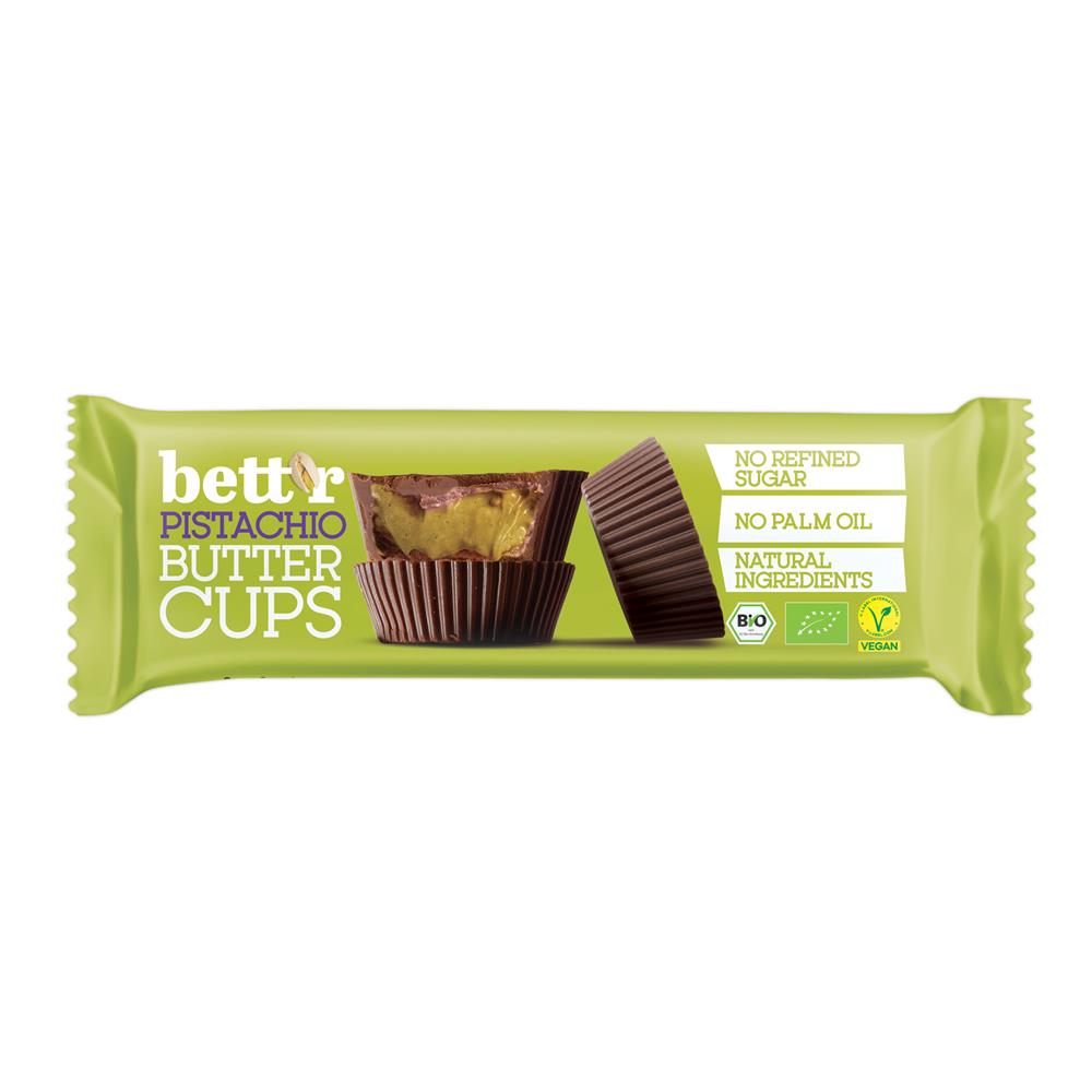 Bettr - Organic Vegan Nut Butter Cups with Pistachio Cream 39g