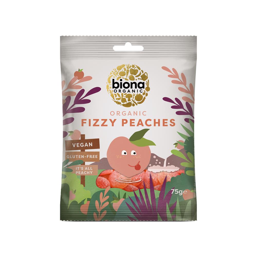 Biona Organic - Organic Vegan Fizzy Peaches 150g (2x75g)