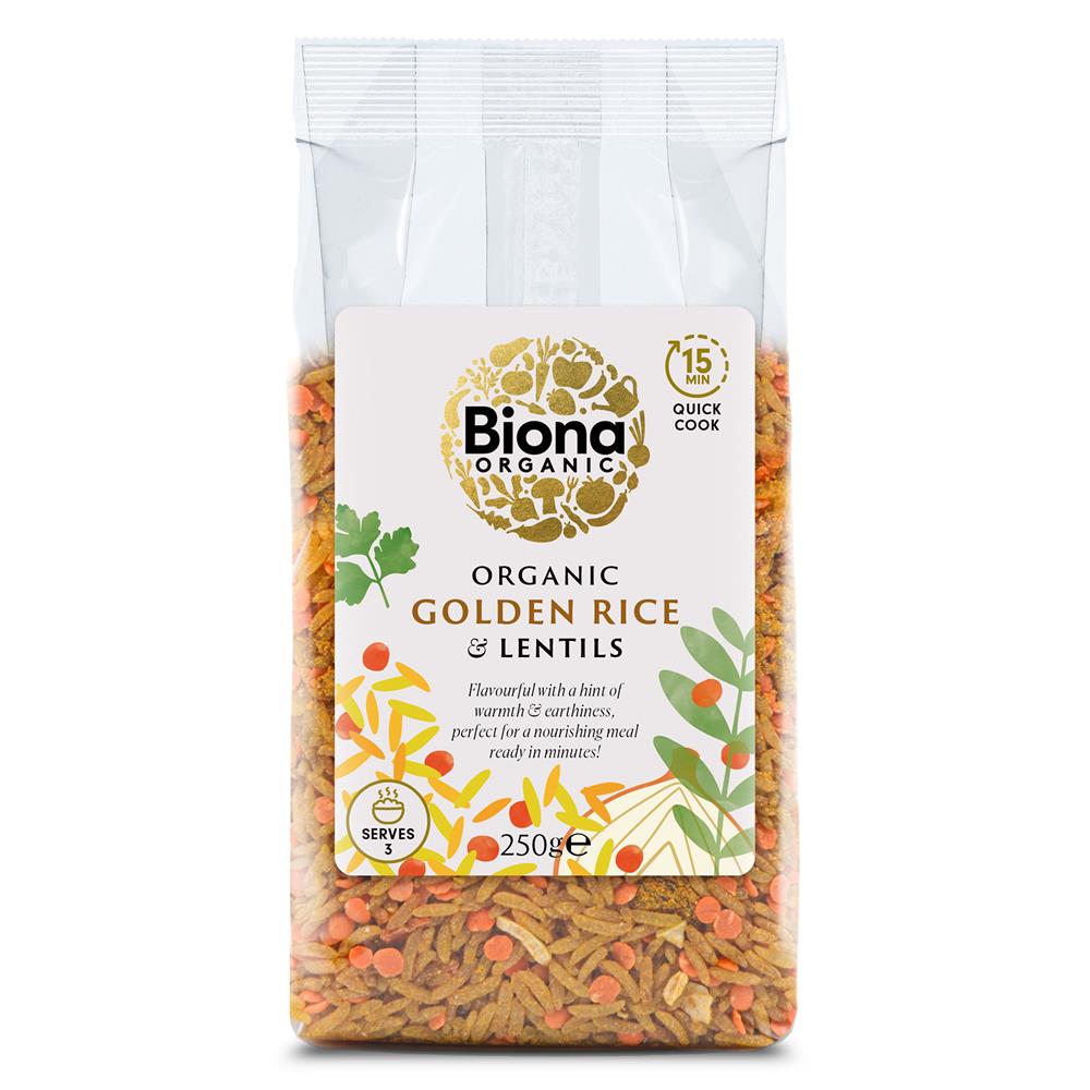 Biona Organic - Organic Golden Rice & Lentils 250g