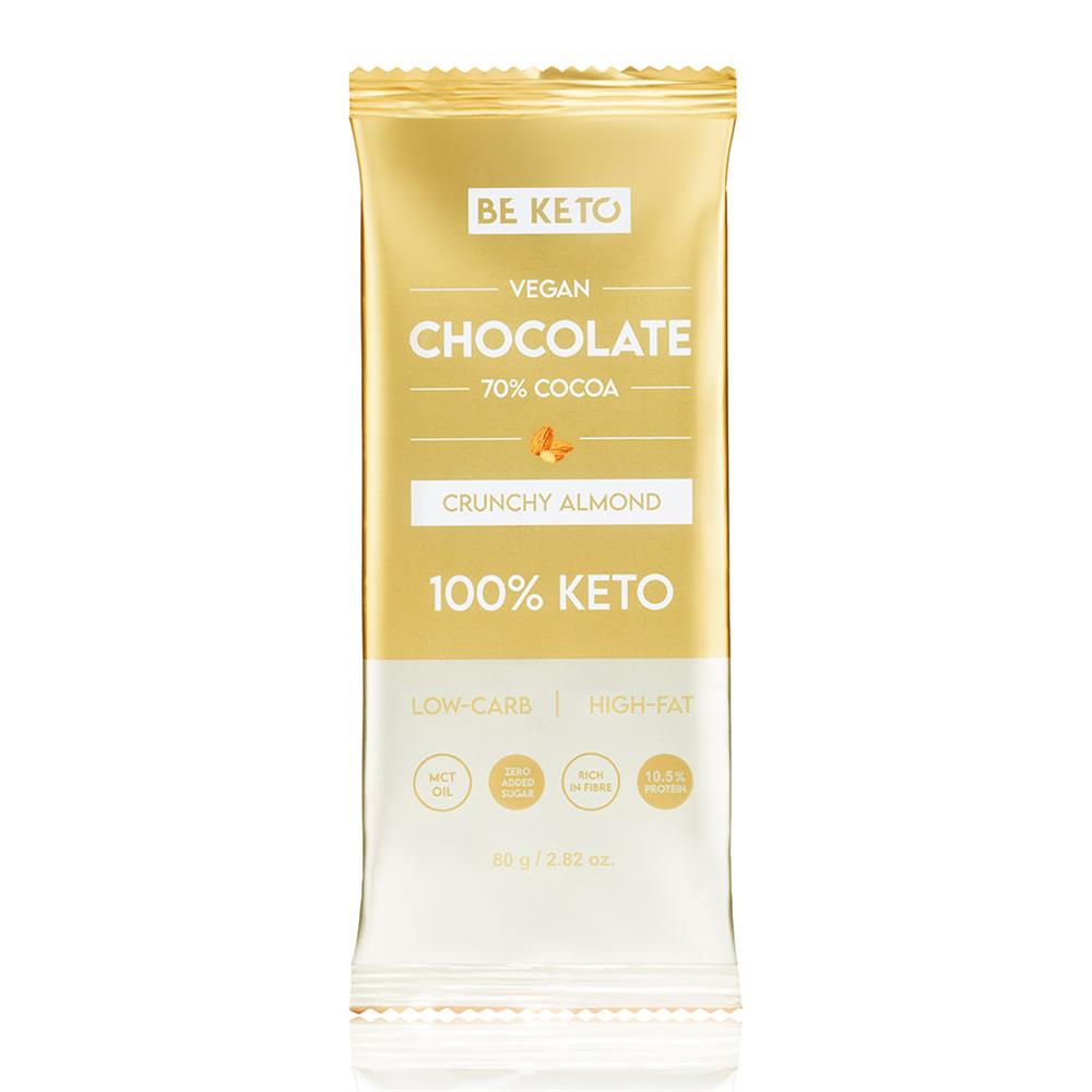 BeKeto - Vegan Keto Chocolate + MCT Crunchy Almond