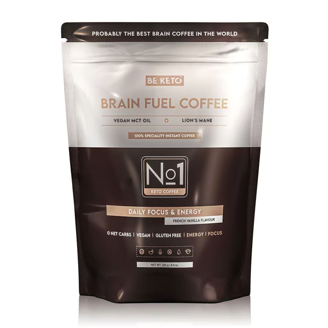 BeKeto Coffee Brain Fuel (MCT & Lion's Mane) Vanilla
