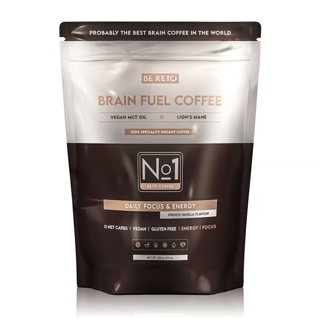 BeKeto Coffee Brain Fuel (MCT & Lion's Mane) Vanilla