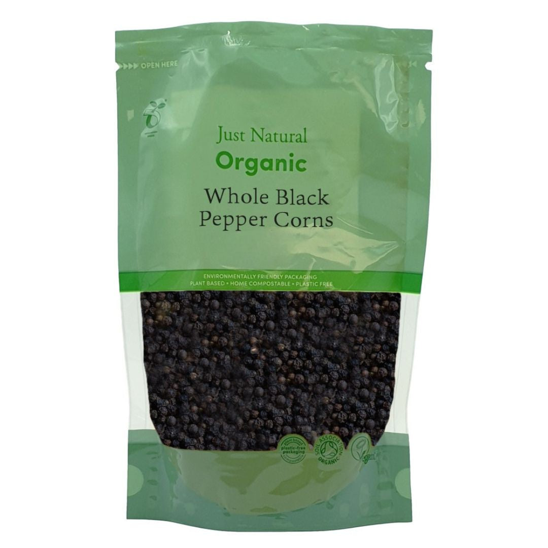 Just Natural - Organic Whole Black Peppercorns