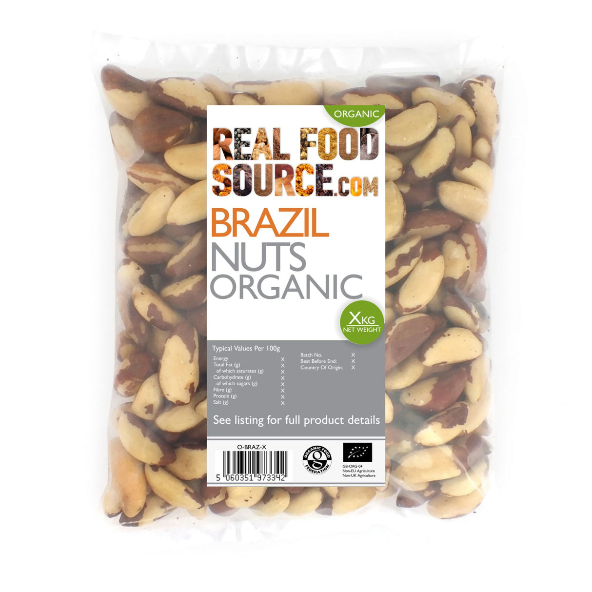 Brazil Nuts, Organic
