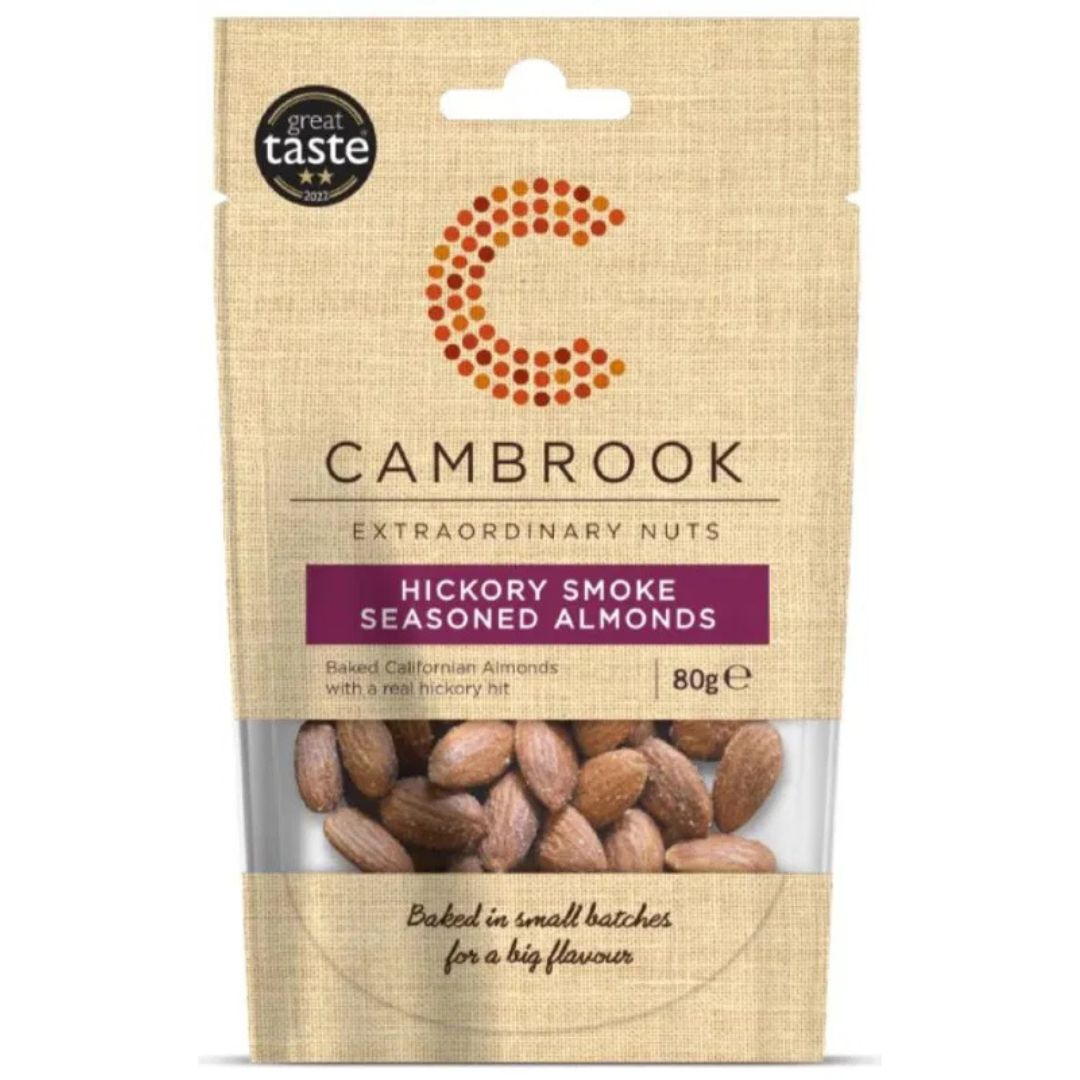 Cambrook - Hickory Smoke Seasoned Almonds 160g ( 2 x 80g)