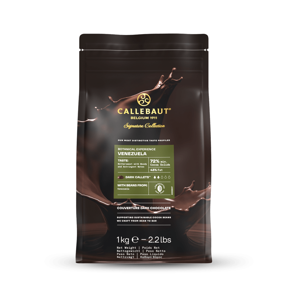 Callebaut Botanical Venezuela Couverture Dark Chocolate Callets 1kg