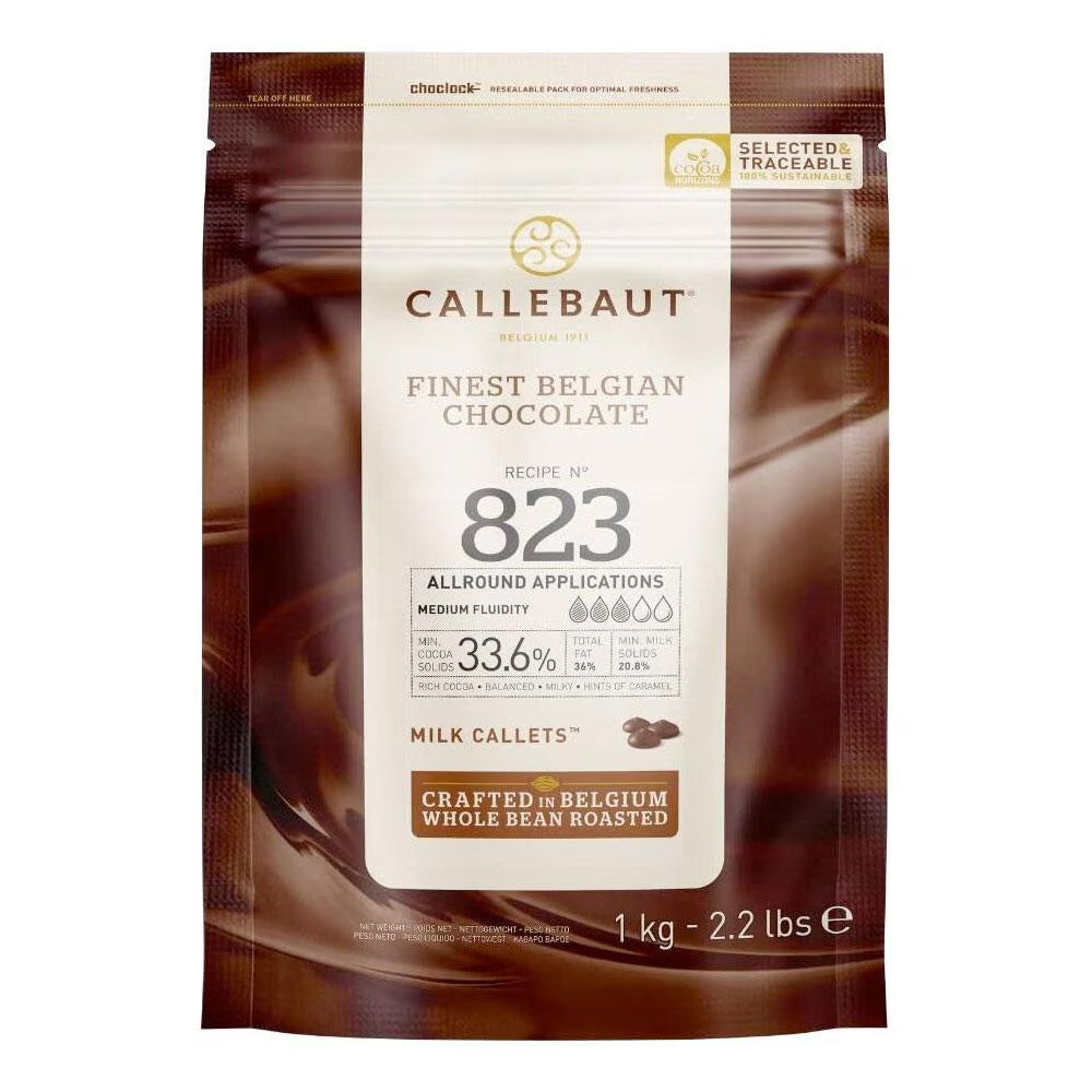 Callebaut Milk 823 - Chocolate Callets (33.6% Cocoa) 1kg