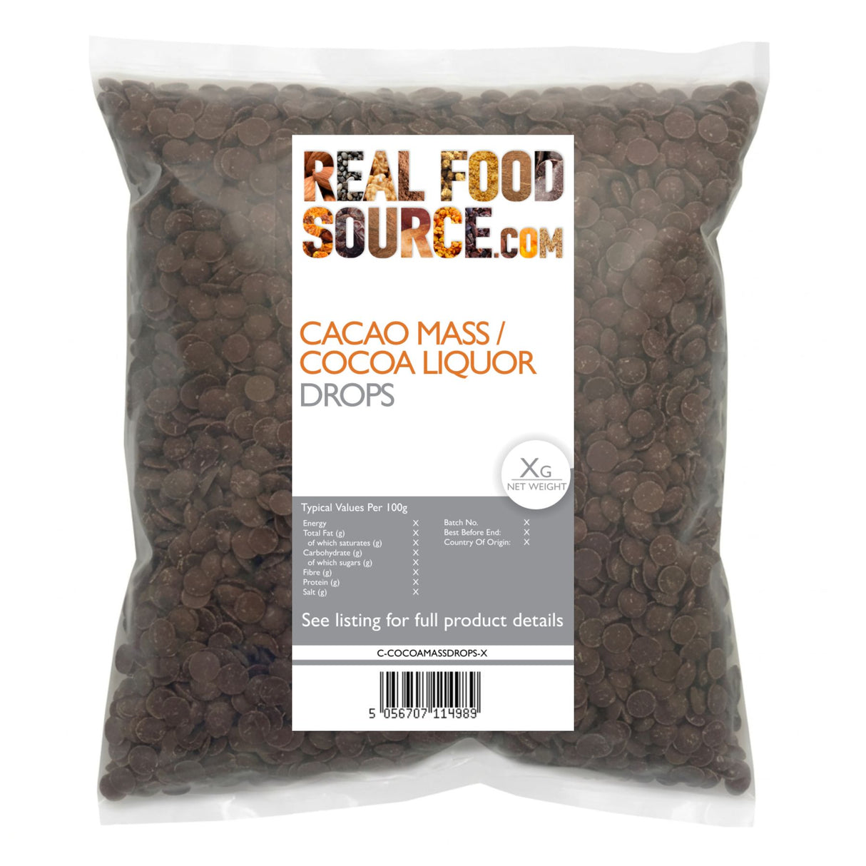 Cacao Mass / Cocoa Liquor Drops