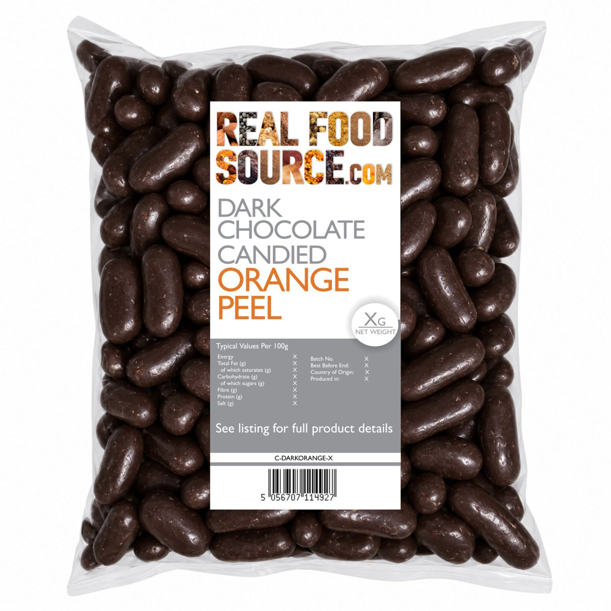 Dark Chocolate Candied Orange Peel