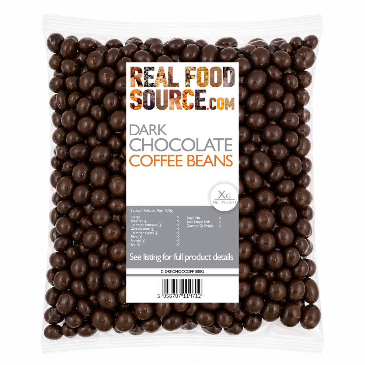 Dark Chocolate Coffee Beans