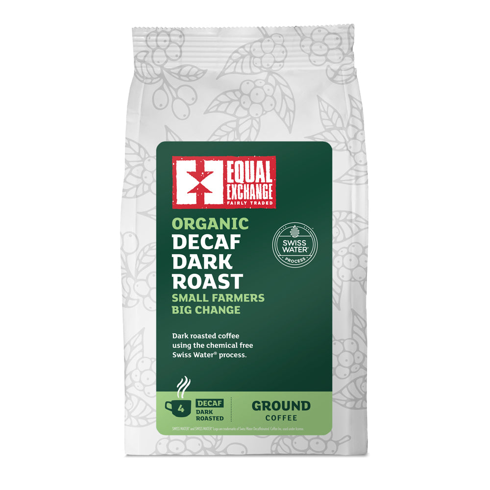 Equal Exchange - Organic Fair Trade Decaffeinated Dark Roast & Ground Coffee 200g