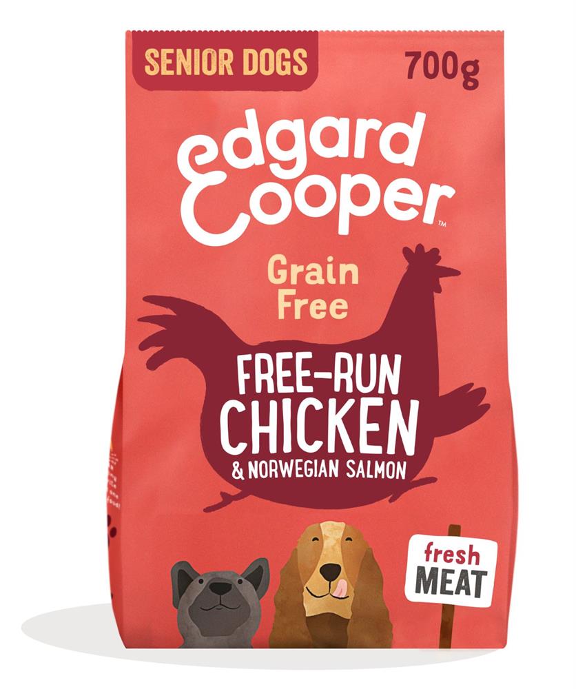 Edgard Cooper Dry Dog Food Free Run Chicken & Salmon for Senior Dogs