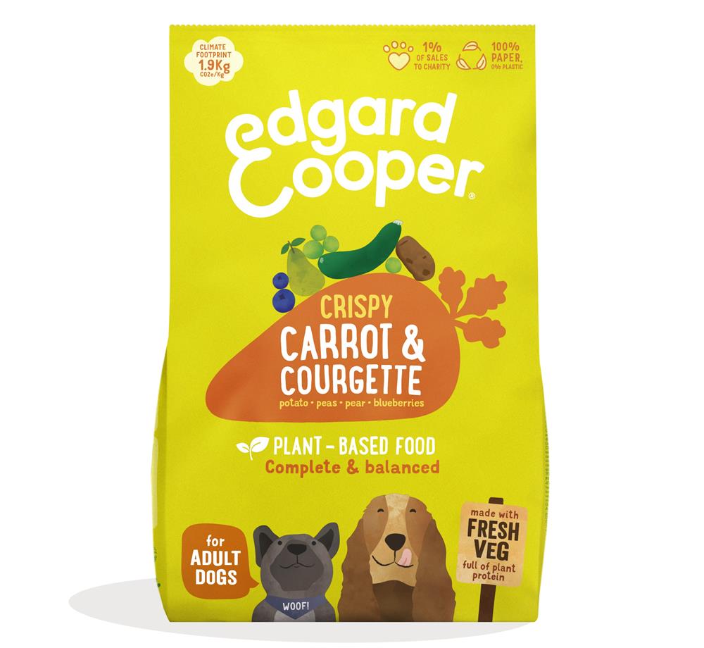 Edgard Cooper Plant-Based Dog Food with Fresh Carrot and Courgette for Dogs