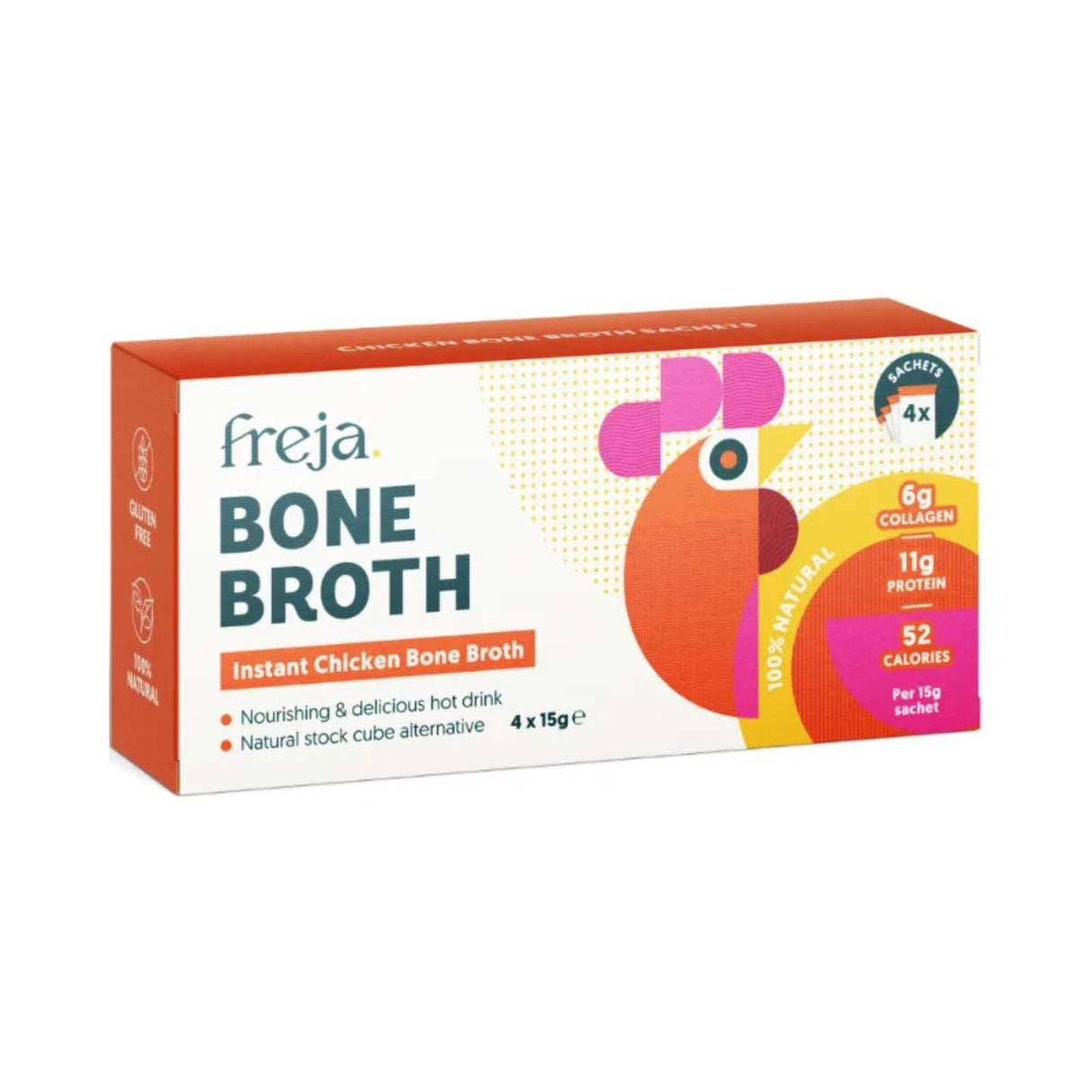 Freja Foods - Chicken Bone Broth Sachets (4 x 15g)