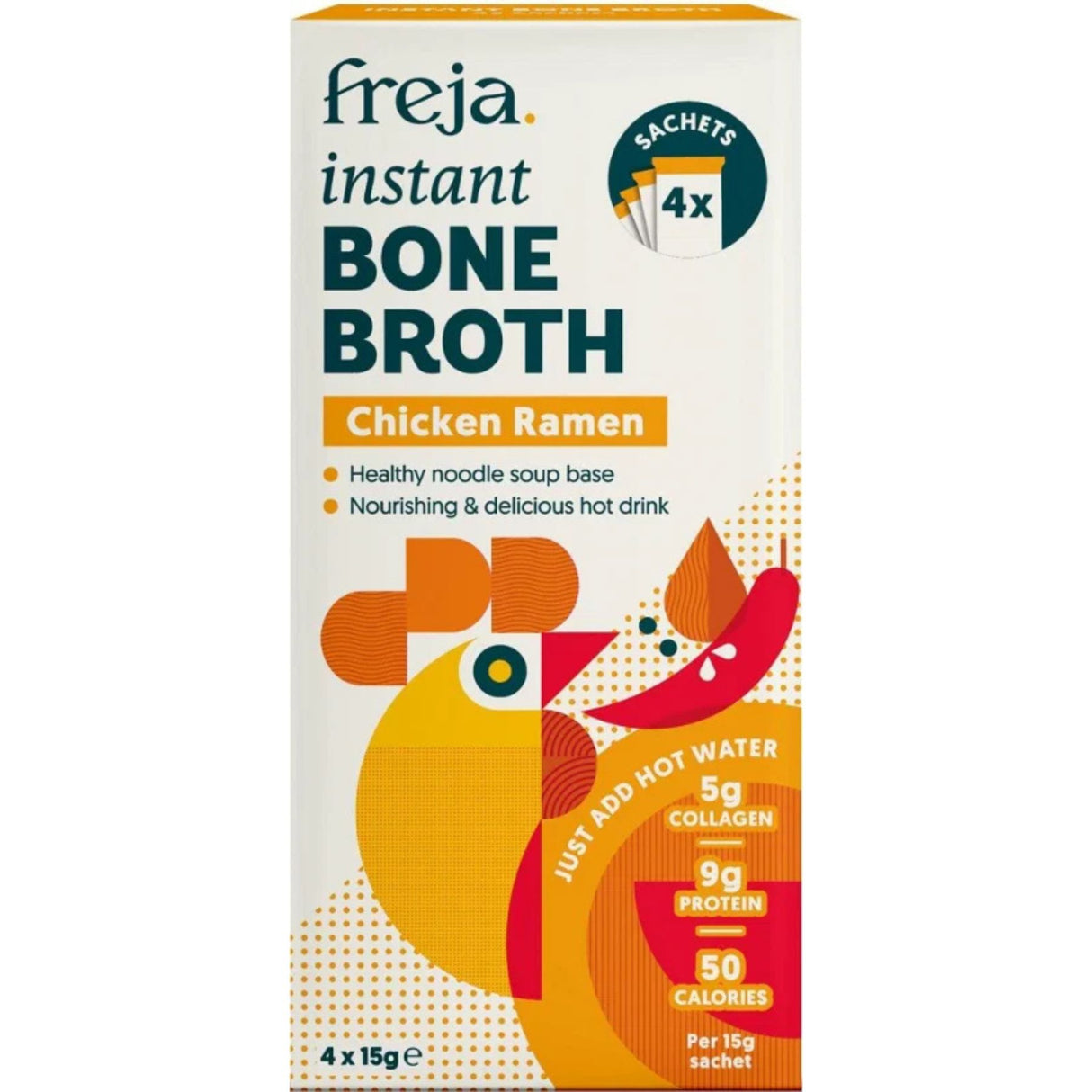 Freja Foods - Chicken Ramen Bone Broth Sachets (4 x 15g)