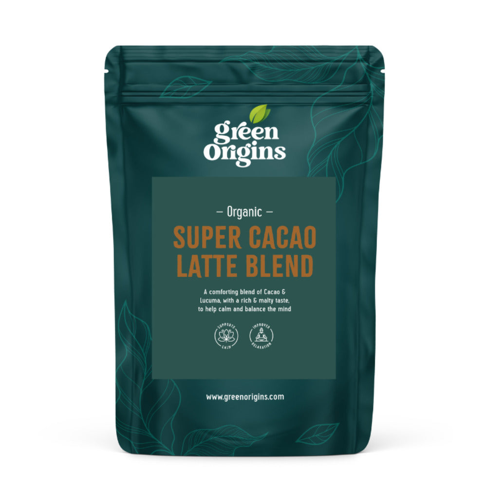 Green Origins - Organic Super Cacao Latte Blend of Vegan Hot Chocolate 150g