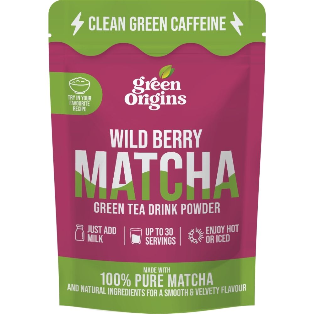 Green Origins - Wild Berry Matcha Green Tea Drink Powder 75g