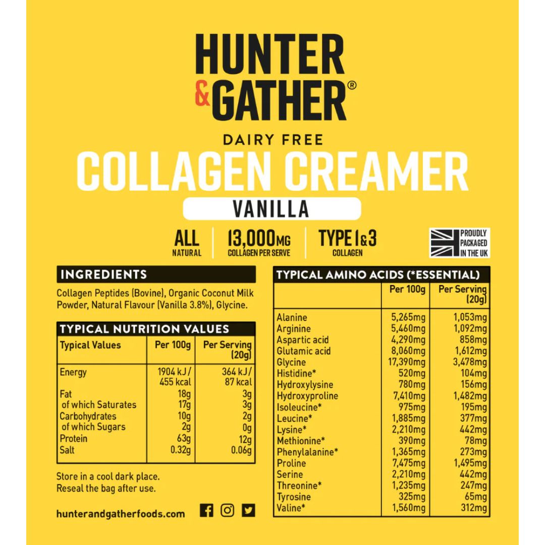 Hunter & Gather - Vanilla Collagen Powder 300g