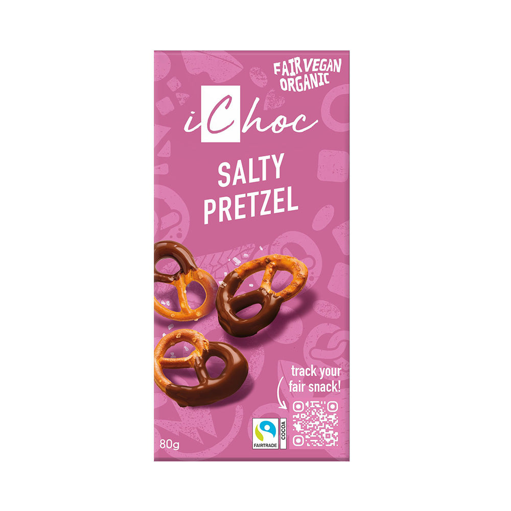 I Choc - Salty Pretzel Chocolate Organic Vegan