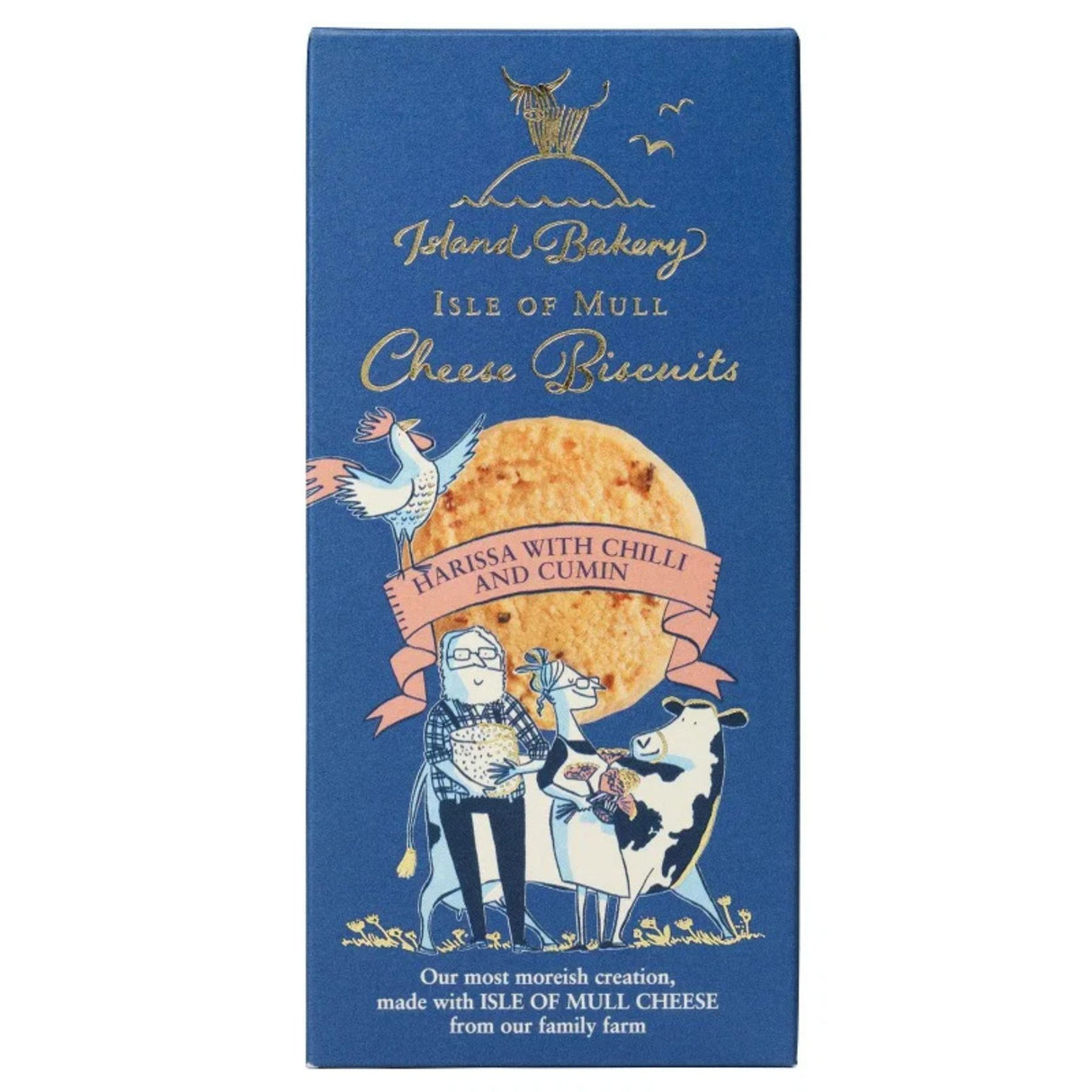 Island Bakery - Mull Cheese Biscuit Harissa with Chilli & Cumin 100g