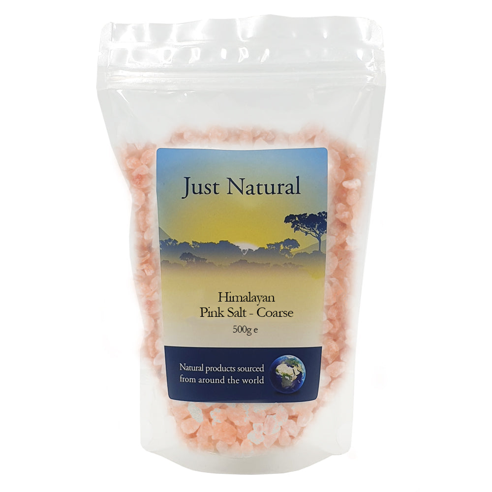 Just Natural - Himalayan Rose Pink Crystal Salt Coarse