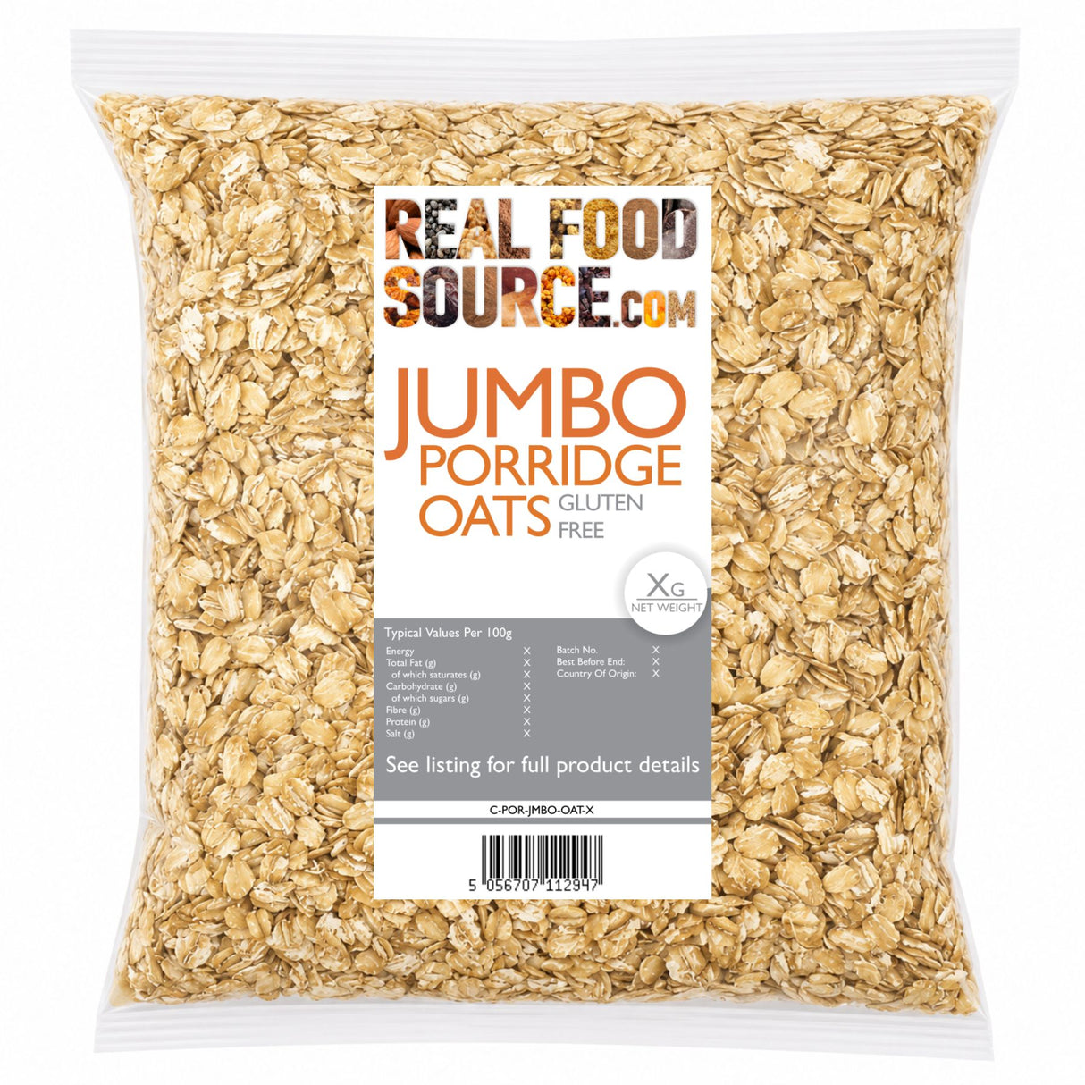 Jumbo Porridge Oats, Gluten-Free