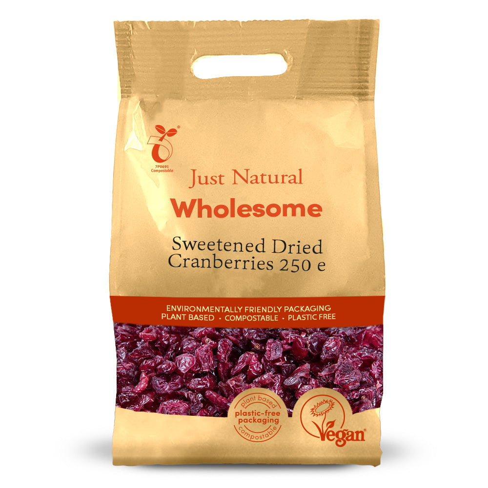 Just Natural - Sweetened Dried Cranberries 250g