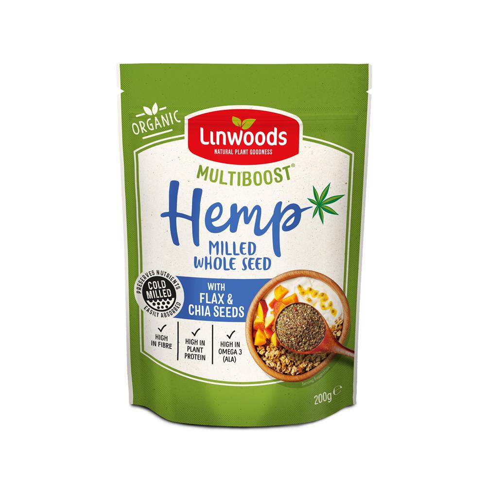 Linwoods - Organic Multiboost Organic Milled Hemp with Flax & Chia Seeds 200g