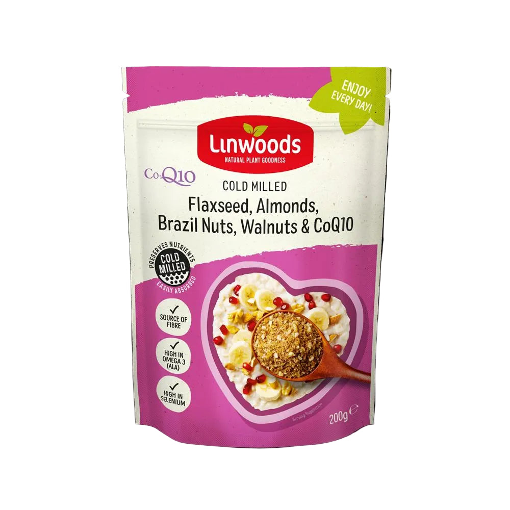 Linwoods - Milled Flaxseed Almonds Brazil Nuts Walnuts & Q10 200g
