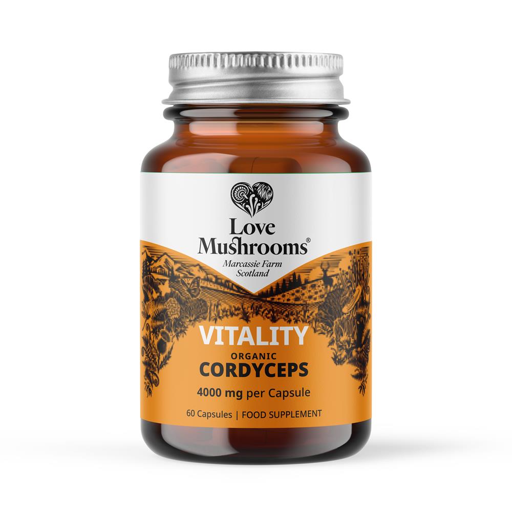 Love Mushrooms - Organic Cordyceps Capsules 60 Capsules