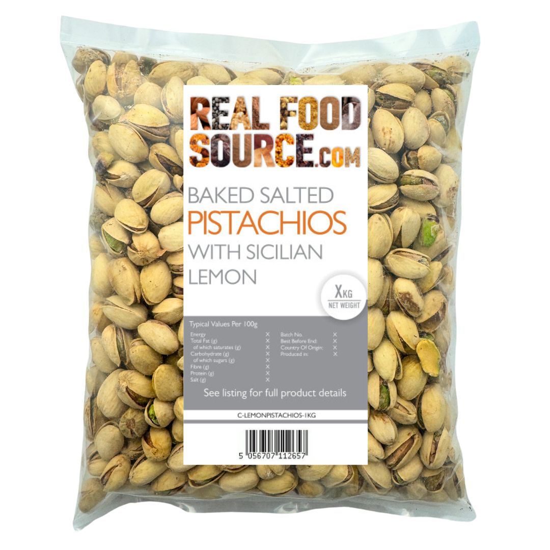 Baked Salted Pistachios with Sicilian Lemon