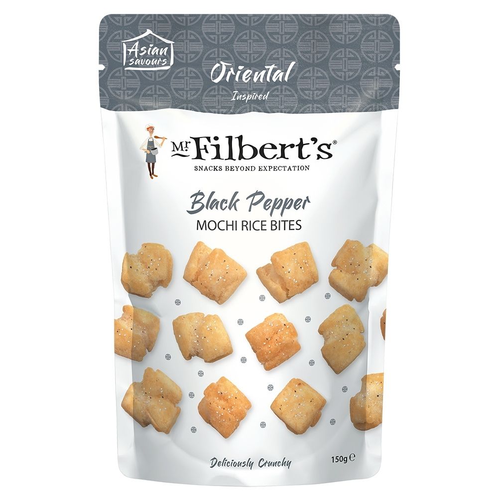 Mr Filberts - Tom Black Pepper Mochi Rice Bites 150g
