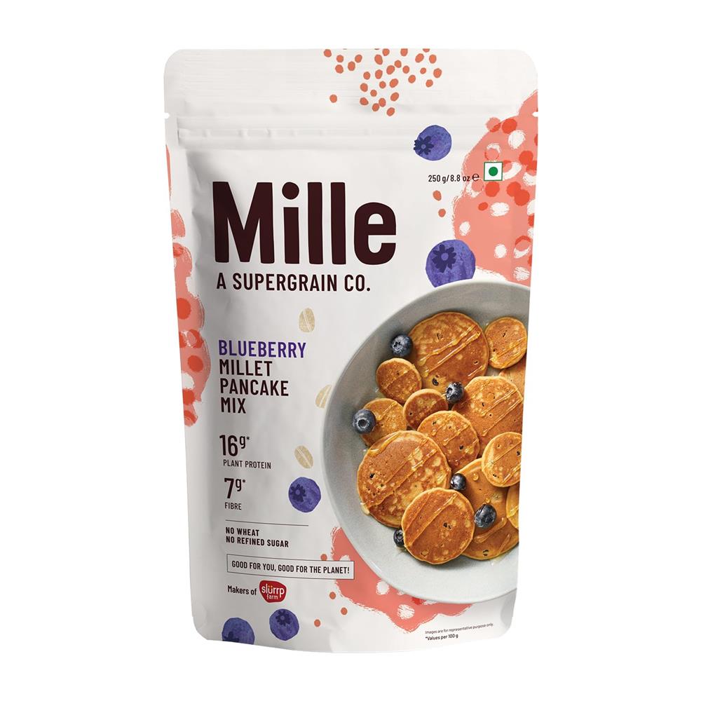 Mille - Blueberry 16g Plant Protein Pancake Mix 250g