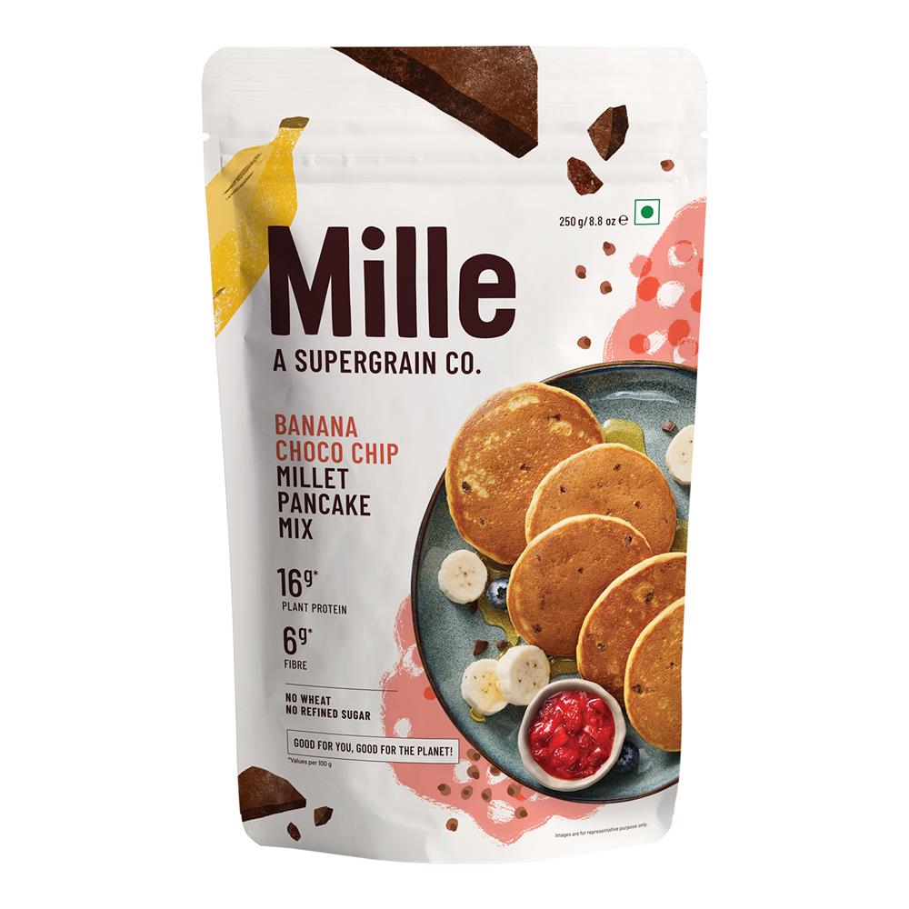 Mille - Banana Choco-Chip 16g Plant Protein Pancake Mix 250g