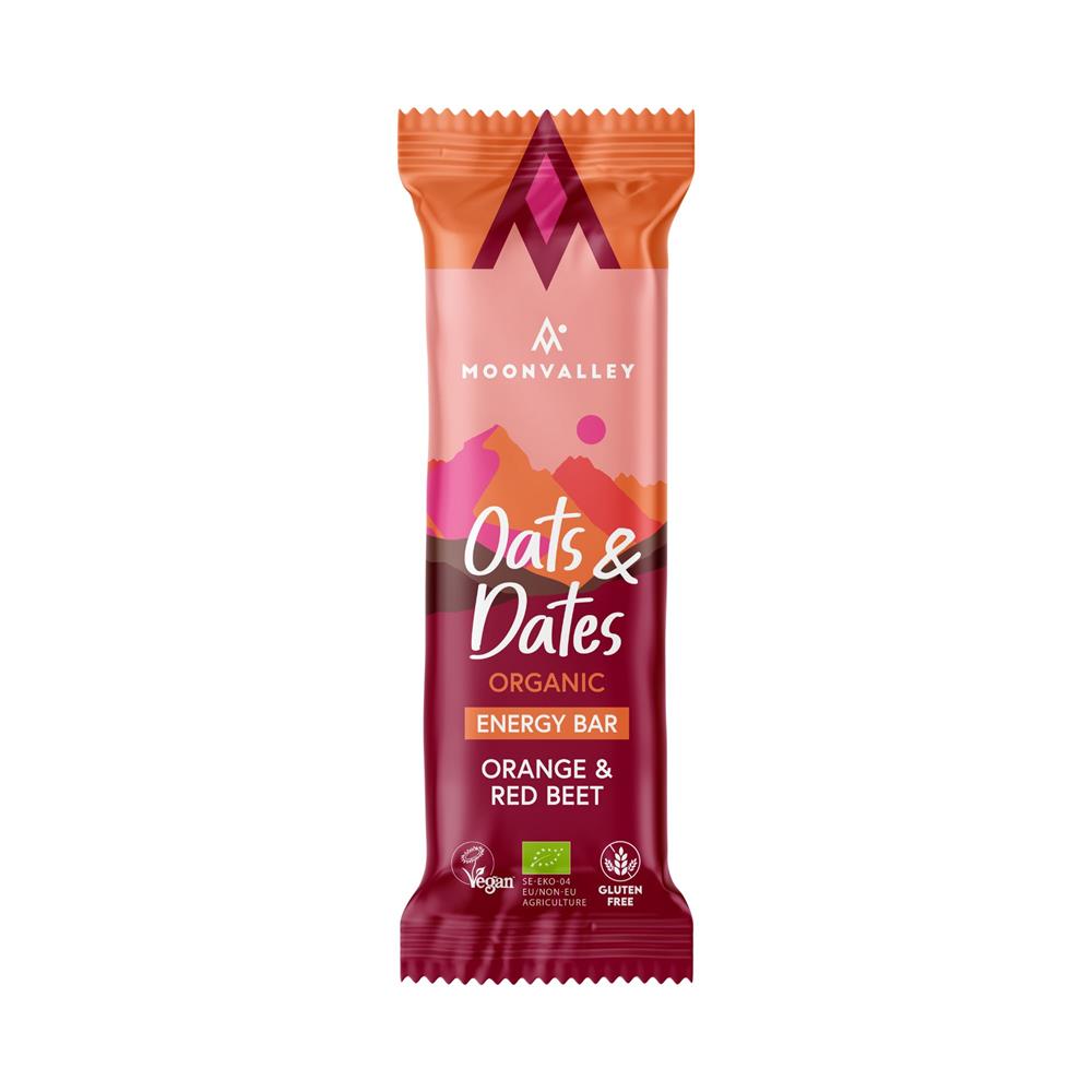 Moonvalley - Organic Gluten-free Energy Bar Orange & Red Beets 100g (2 x 50g)