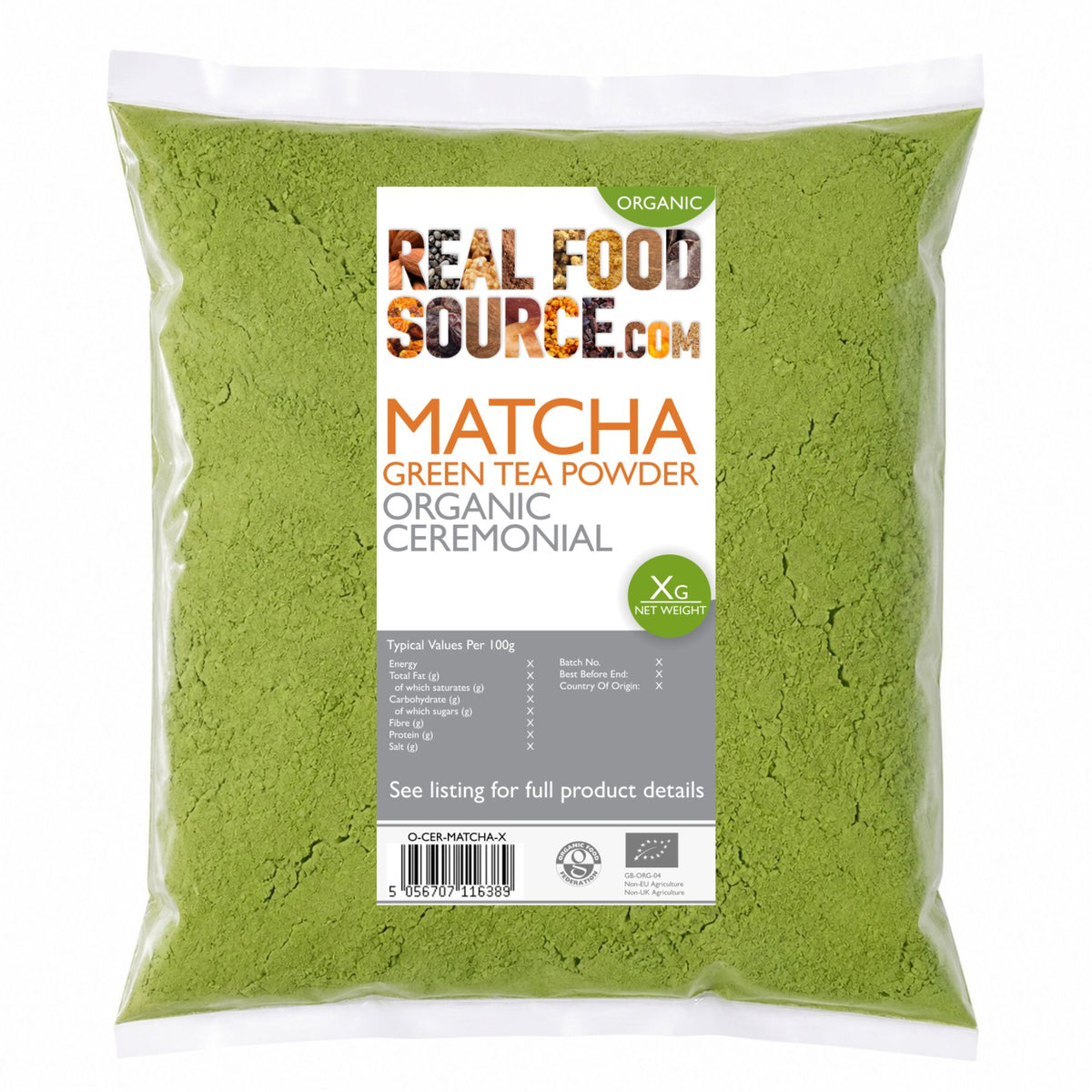 Matcha Green Tea Powder, Organic Ceremonial