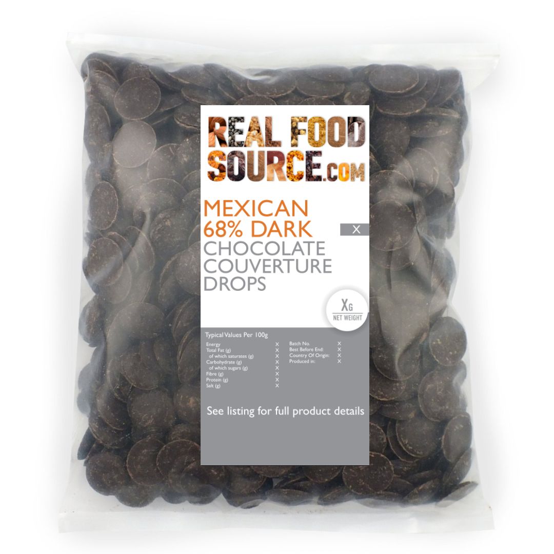 Mexican 68% Dark Chocolate Couverture Drops